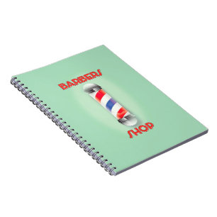Kapperszaak Vintage Paal Bord Notitieboek