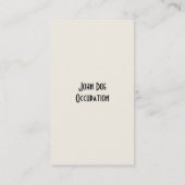 Kapperszaak visitekaartje (Achterkant)