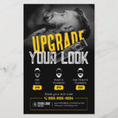 Kapperzaak Bold & Modern Kapper Snor Flyer (Voorkant)