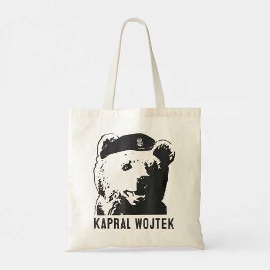 Kapral Wojtek Het beer Wojtek Pools Beer Tote Bag (Achterkant)