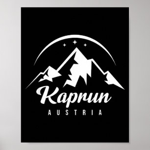 Kaprun Oostenrijk skigebied skiën snowboarden Poster