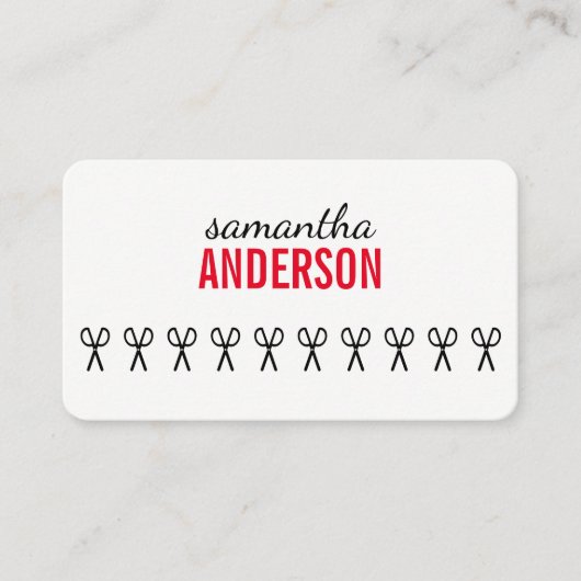 Kapsalon Afsprakenkaartje (Voorkant)