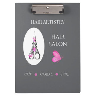 Kapsalon Business Branding Schaar Klembord