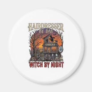 Kapsalon Dag Heks Nacht Halloween Salon Schedels Magneet