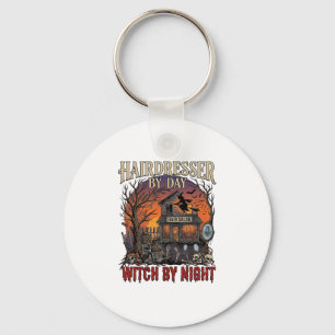 Kapsalon Dag Heks Nacht Halloween Salon Schedels Sleutelhanger