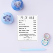 Kapsalon Folder Prijslijst Flyer (Enkel)