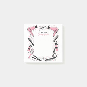 Kapsalon Gepersonaliseerde Roze Sterren & Glitters Post-it® Notes