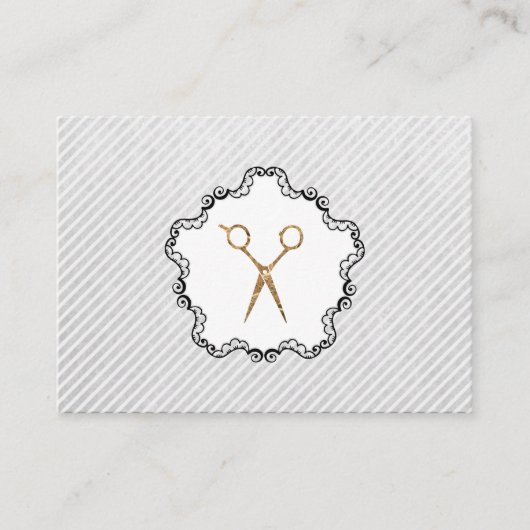 Kapsalon Gouden Schaar Visitekaartje (Voorkant)