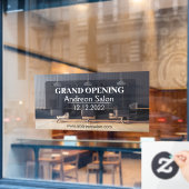 Kapsalon Grand Opening Algemene Aanpassing Raamsticker (Cafe Raam)