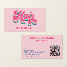 Kapsalon Groovy Retro QR Code Kapsels Door