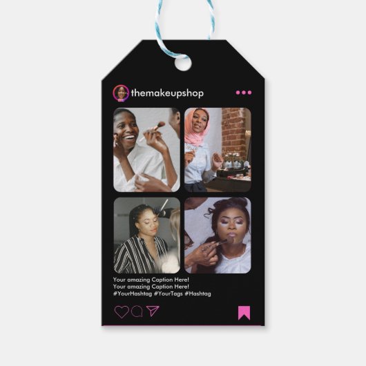 Kapsalon Instagram QR CODE Cadeaulabel (Voorkant)