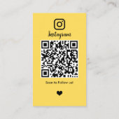 Kapsalon | Instagram QR-code Visitekaartje (Achterkant)