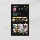 Kapsalon | Instagram QR-code Visitekaartje (Voorkant)