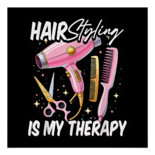 Kapsalon Is Mijn Therapie Perfect Poster