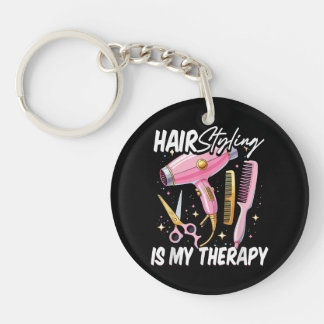 Kapsalon Is Mijn Therapie Sleutelhanger