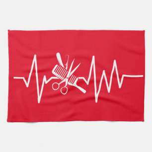 Kapsalon - Kapsalon Schaar Kam Hartslag Keuken Theedoek