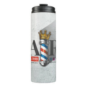Kapsalon King Crown Herensalon Barberpaal Kappersz Thermosbeker
