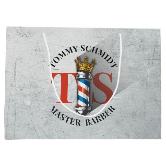 Kapsalon Koningskroon Barbershop Barberpaal Kapper Groot Cadeauzakje (Achterkant)