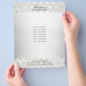 Kapsalon Modern Silver Dots Flyer (Hand)