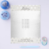 Kapsalon Modern Silver Dots Flyer (Enkel)