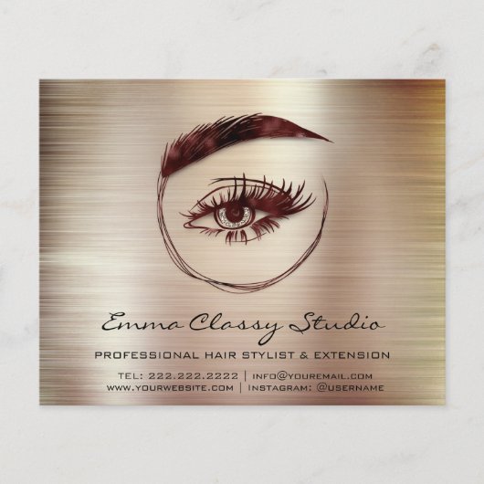 Kapsalon Nagelstylist Prijslijst Roos  Flyer (Voorkant)