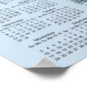 Kapsalon ontwerp 2024 kalenderposter poster (Hoek)