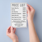 Kapsalon Prijslijst Folder Flyer (Hand)