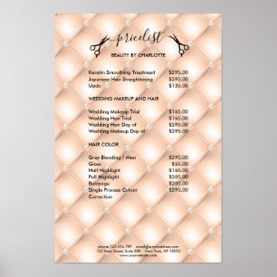 Kapsalon Prijslijst Poster