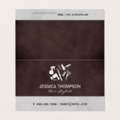 Kapsalon Professioneel Visitekaartjes (Buitenkant ongevouwen)