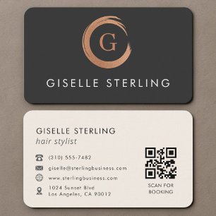 Kapsalon QR-code Visitekaartje