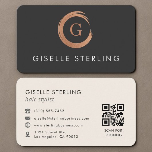 Kapsalon QR-code Visitekaartje