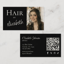 Kapsalon Stylist Script Sociaal Icoon Foto Zwart