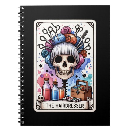 Kapsalon Tarot Kaart Notitieboek (Voorkant)