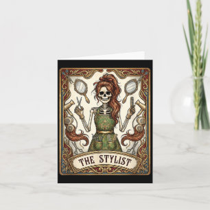 Kapsalon Tarotkaart Skelet Cosmetologie voor Kaart