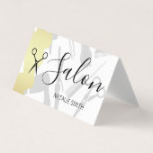 Kapsalon Tools en Goud Geborsteld Visitekaartjes (Voorkant)