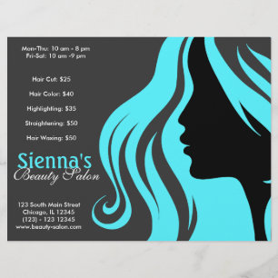 Kapsalon (Turkoois) Flyer