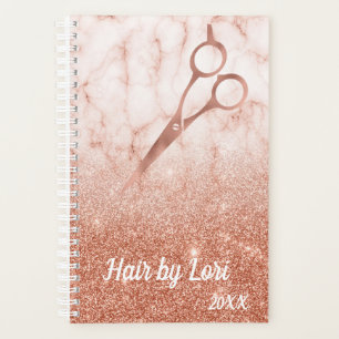 Kapsalon Zakelijk Roze Gouden Schaar Planner
