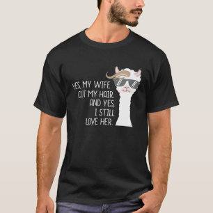 Kapsel Quaratine Llama Lockdown Alpaca Barber Hai T-shirt