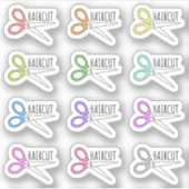 Kapsel Schaar Haar Salon Herinnering Bujo Planner Sticker (Voorkant)