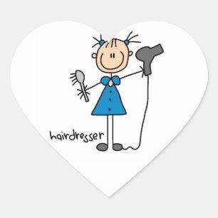 Kapsel Stickfiguur Hart Sticker