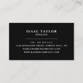 Kapsels, Mannen Visitekaartje (Achterkant)