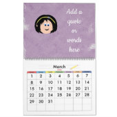 Kapskids-gezichten passen uw eigen graphics aan kalender (Mar 2026)