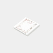 Kapster Gepersonaliseerde Roze Kapper Styling Post-it® Notes (Schuin)