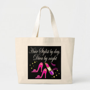 KAPSTER OVERDAG, DIVA BIJ NACHT CANVAS TAS
