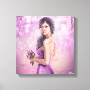 Kapte Canvas - mooie Fantasy-vrouw Afdruk