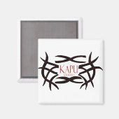 Kapu forbidden (Hawaïaans gezegde) magneet (Voorkant / Achterkant)