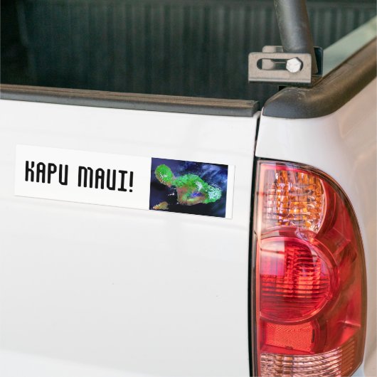 KAPU MAUI! BUMPERSTICKER (Op Truck)