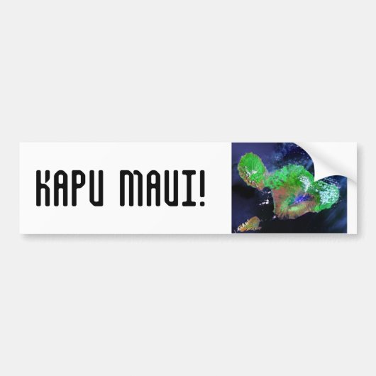 KAPU MAUI! BUMPERSTICKER (Voorkant)