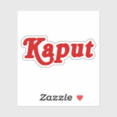 KAPUT ♦ NIET WERKEN ♦ STICKER (Vel)