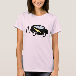 Kar en bliksemschicht met stekker t-shirt